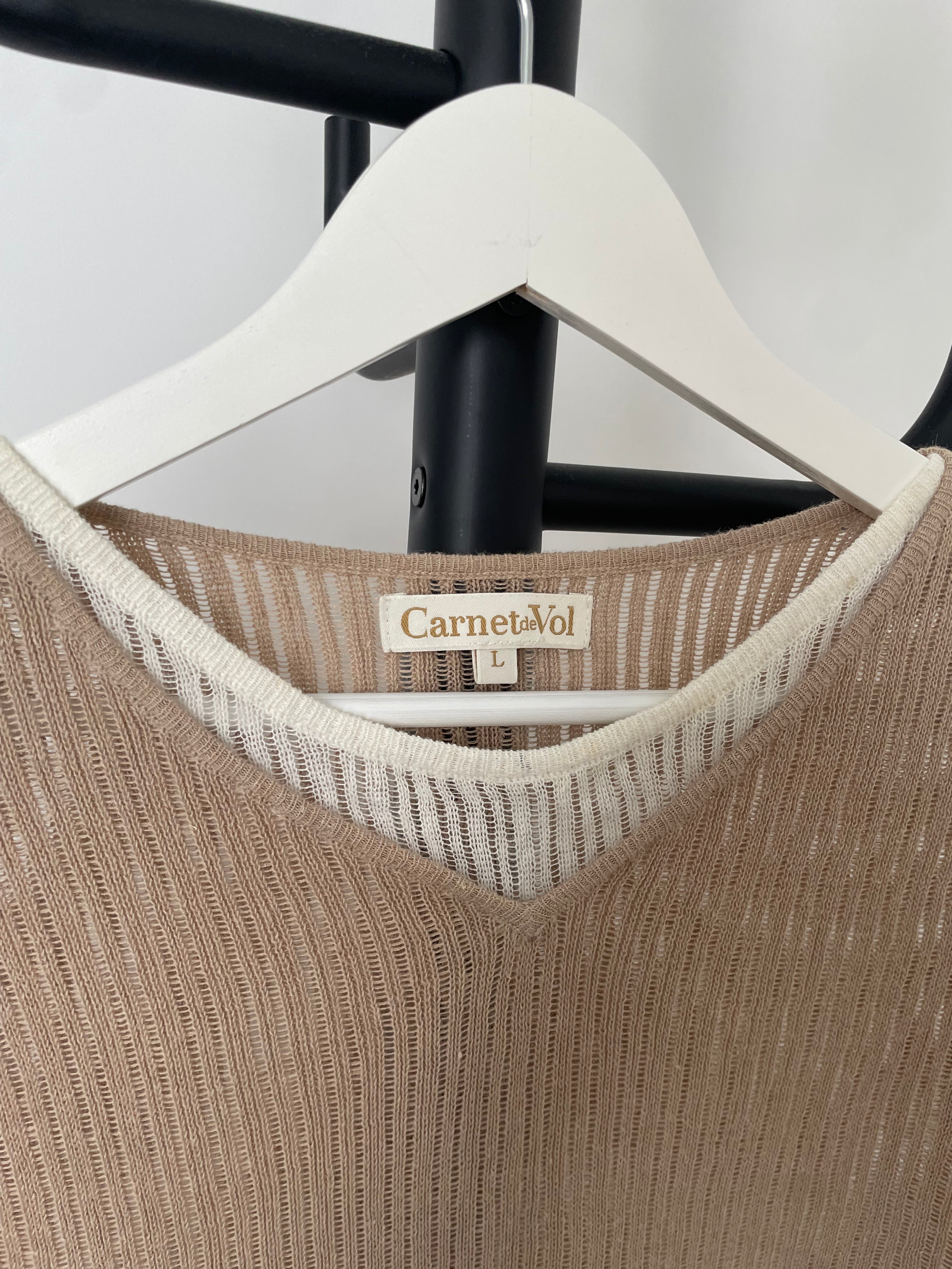 Pull beige Carnet de Vol