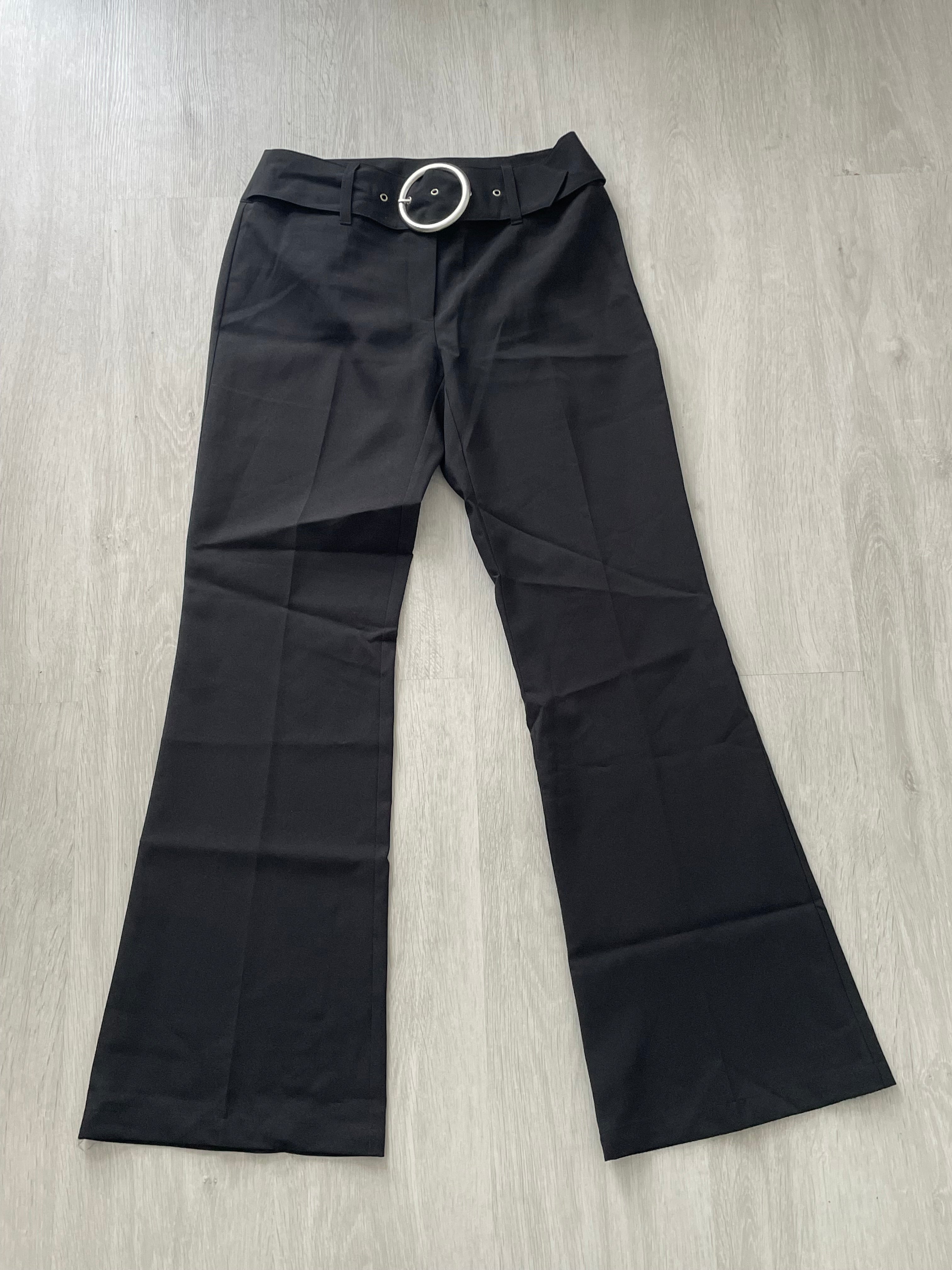 Pantalon noir pattes d’éléphant